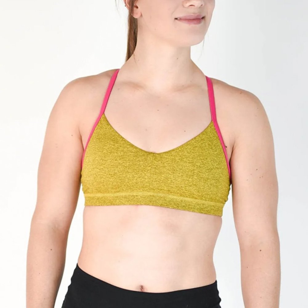 FLEO Reinette Sports Bra Bronze Bamboo and Cabaret Medium A21